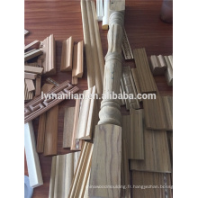 moulures en bois recon pour la décoration, la construction, la ligne de plafond, moulures en bois plates
